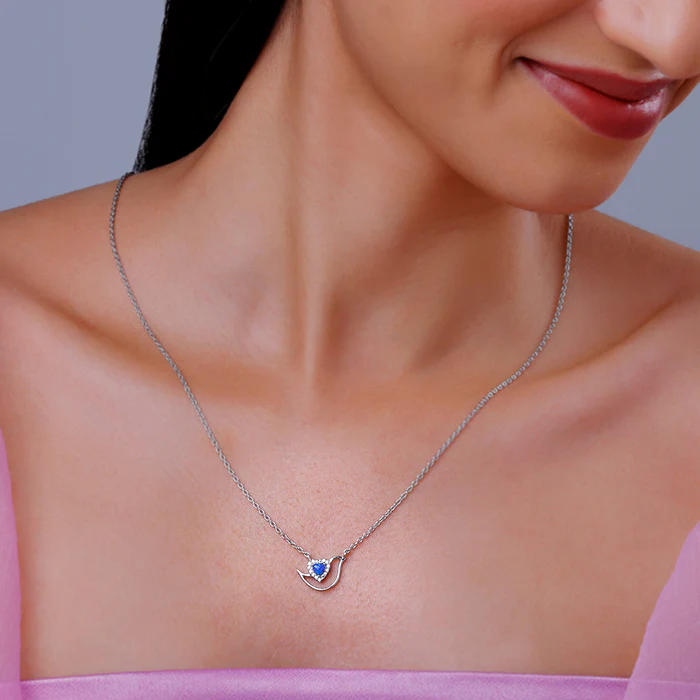 Silver Azure Reverie Necklace - Image 3