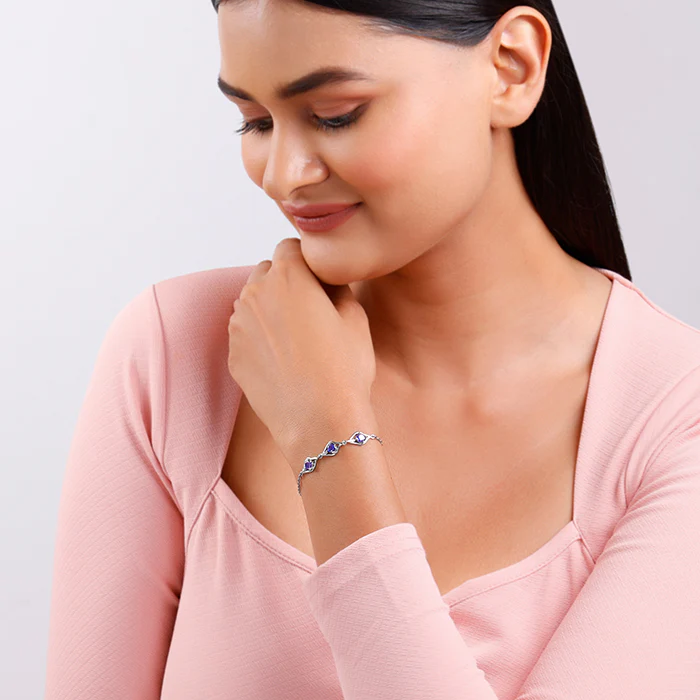 Silver Azure Sparkle Bracelet - Image 3