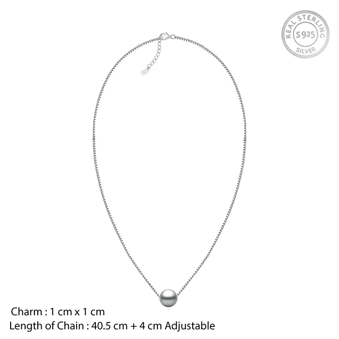 Silver Ballsy Necklace - Image 4