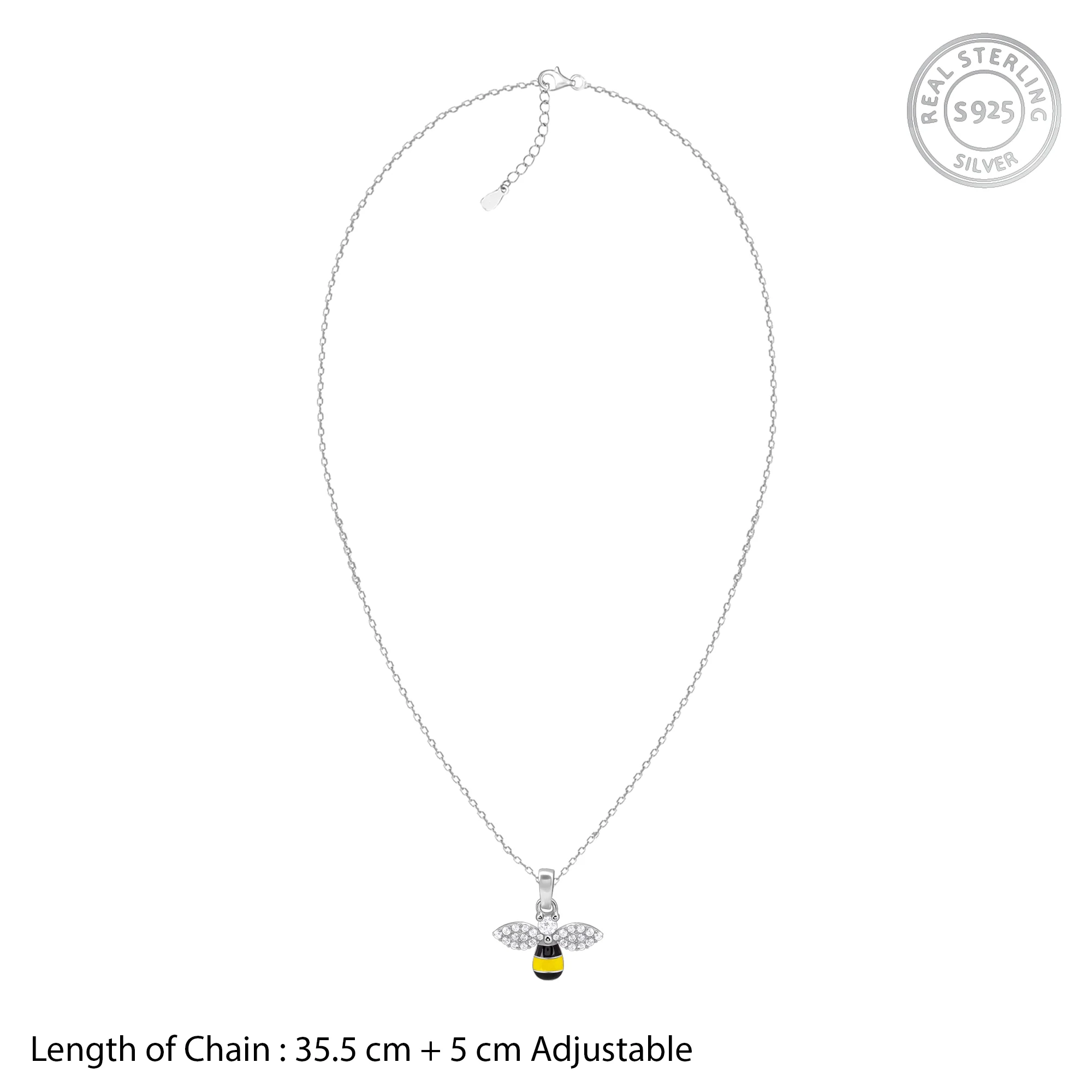 Silver Bee Kids Pendant With Link Chain - Image 6