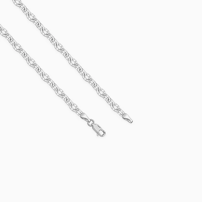 Silver Belcher Chain For Him - Image 4