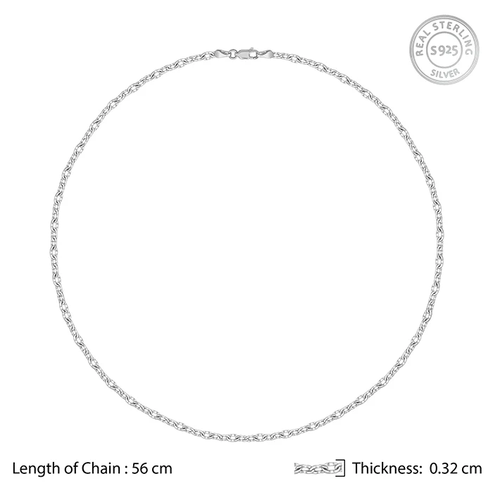 Silver Belcher Chain For Him - Image 5