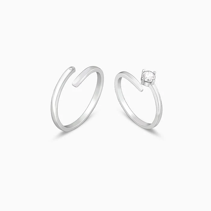 Silver Better TWOgether Couple Rings - Image 4