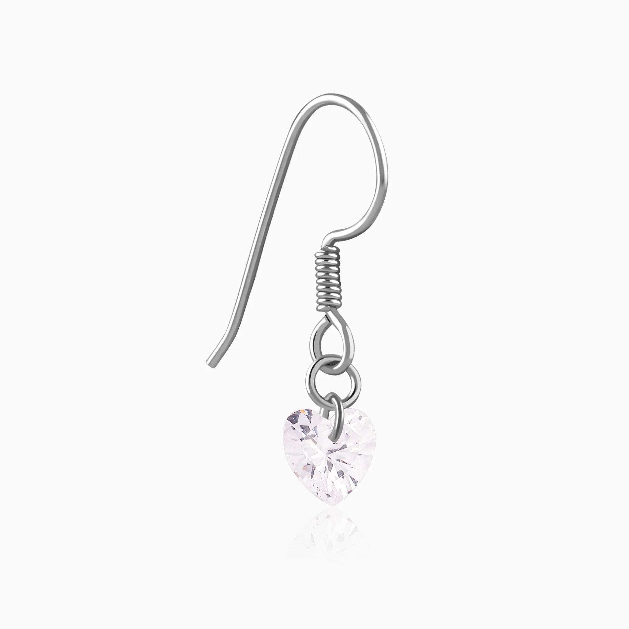 Silver Beyond Heart Earrings - Image 4