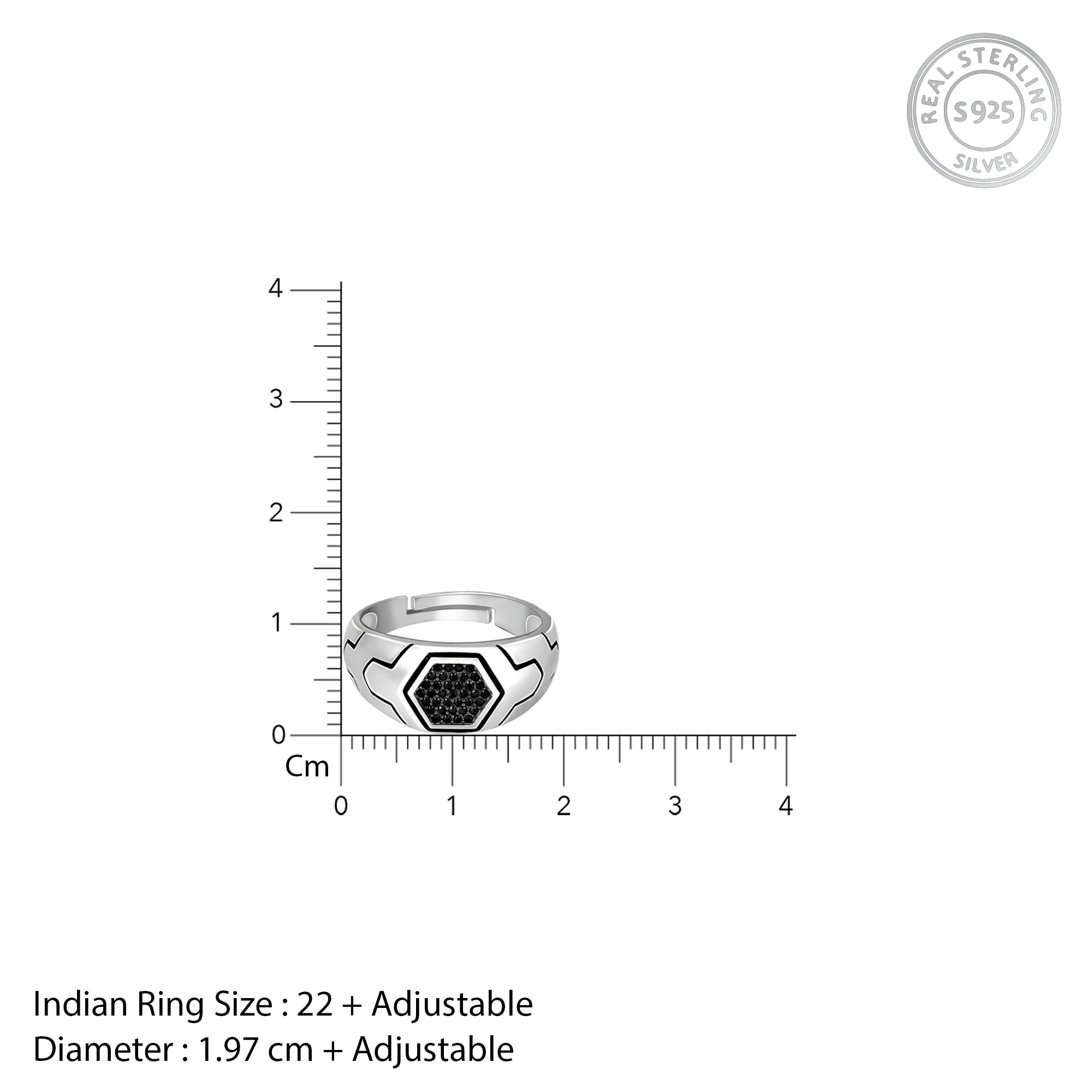 Silver Black is King Ring For Him - Image 7