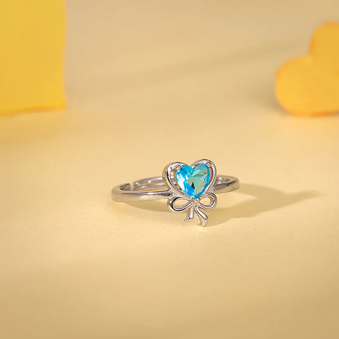 Silver Bonded Hearts Ring - Image 2
