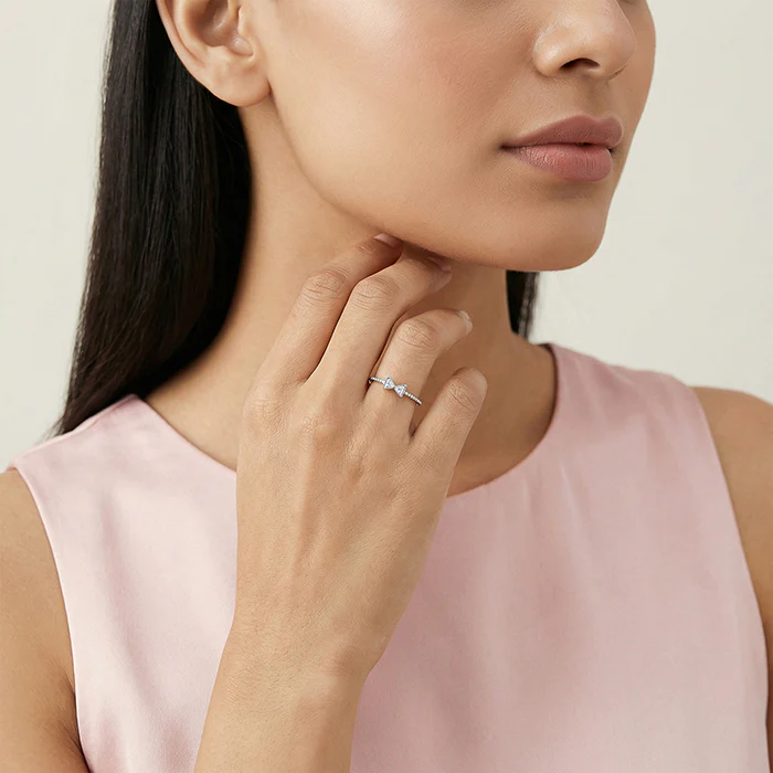 Silver Bow Bliss Ring - Image 3