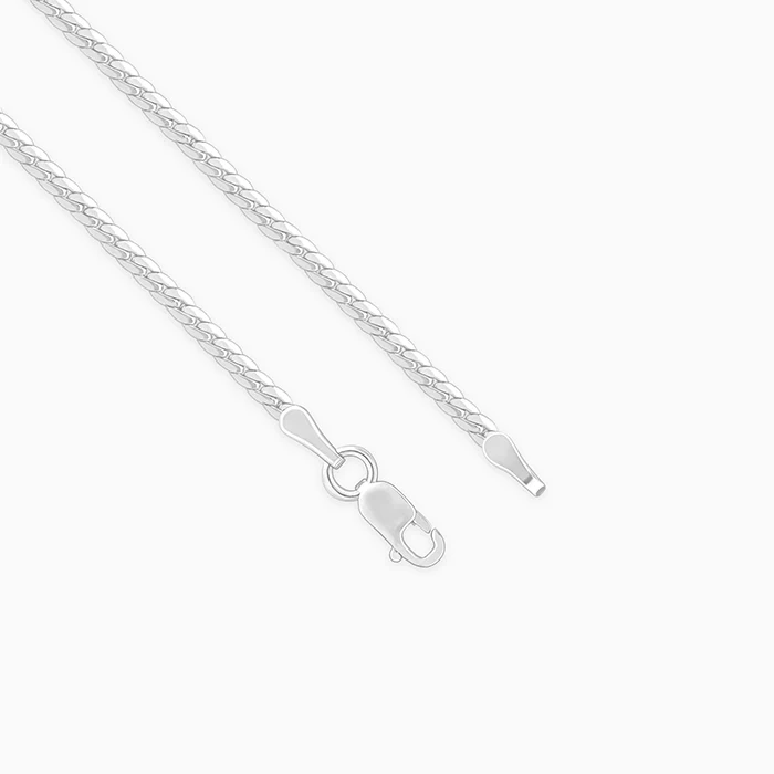 Silver Box Chain For Him - Image 4