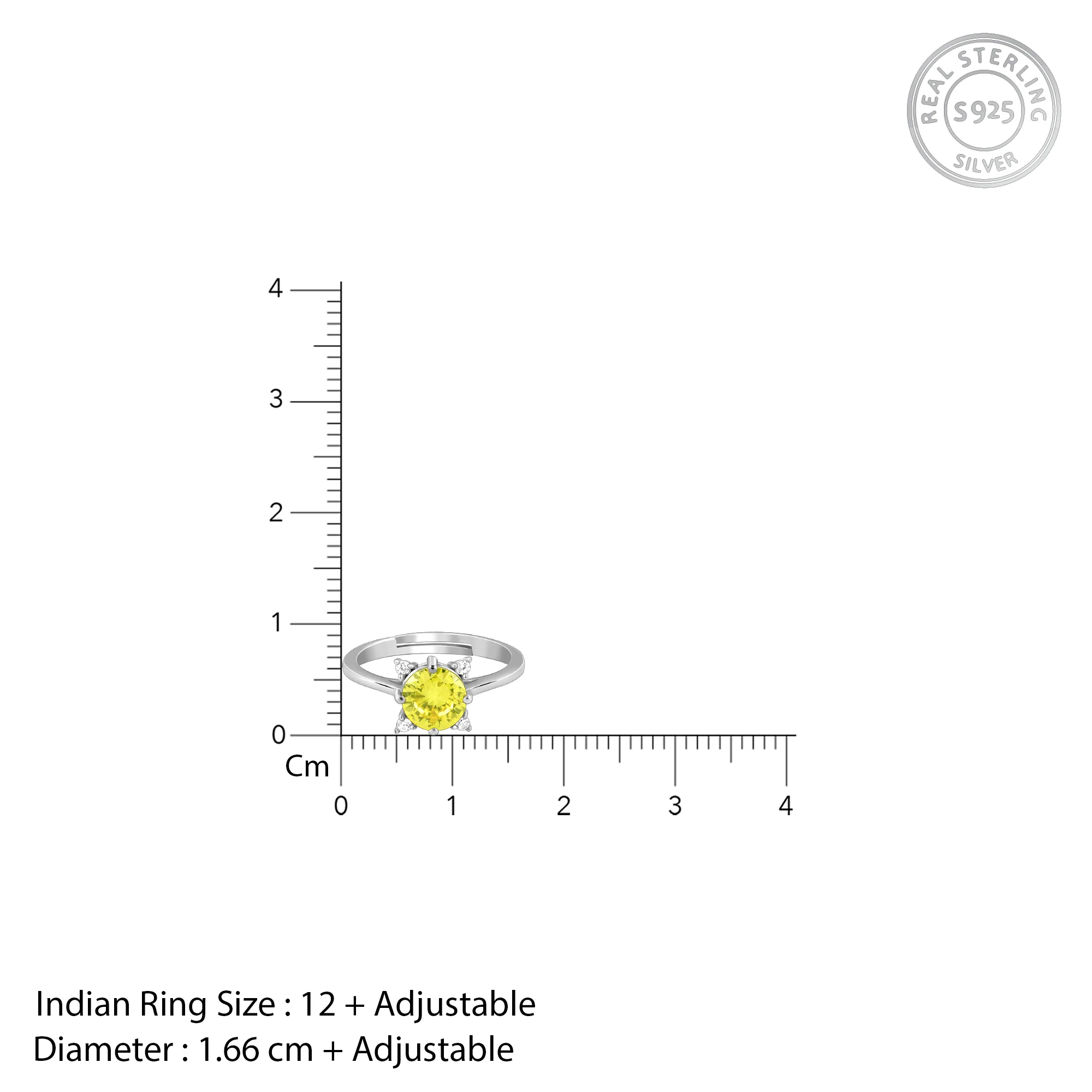 Silver Brightest Sparkle Ring - Image 5