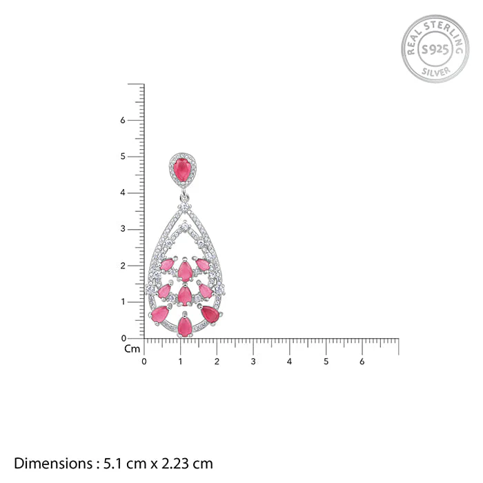 Silver Graceful Drop Earrings - Image 5