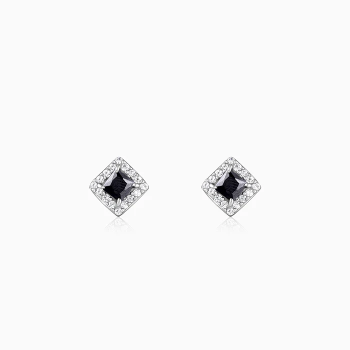 Silver Celestial Square Stud For Him - Image 3