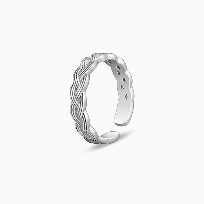 Silver Celtic Tide Toe Rings - Image 4