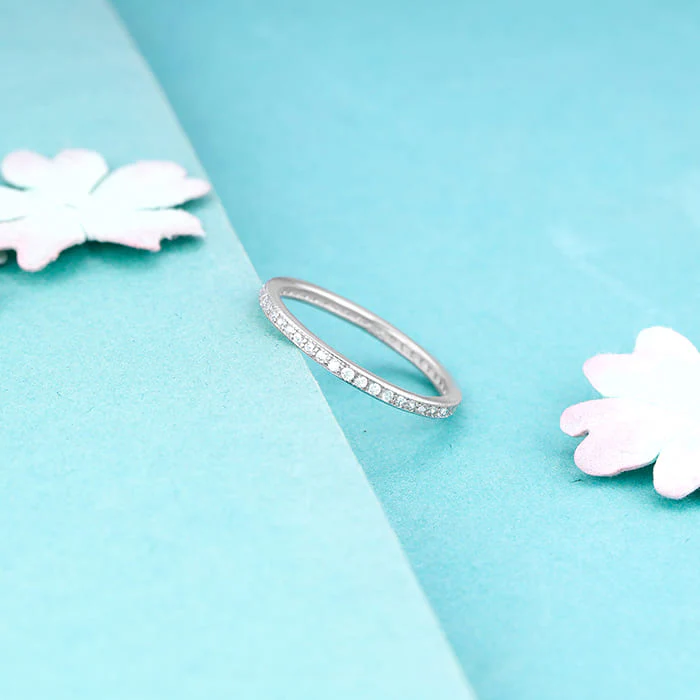 Silver Channel of Love Ring - Image 2
