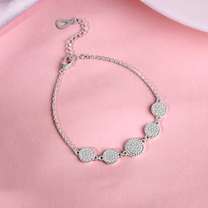 Silver Circle Circus Bracelet - Image 2