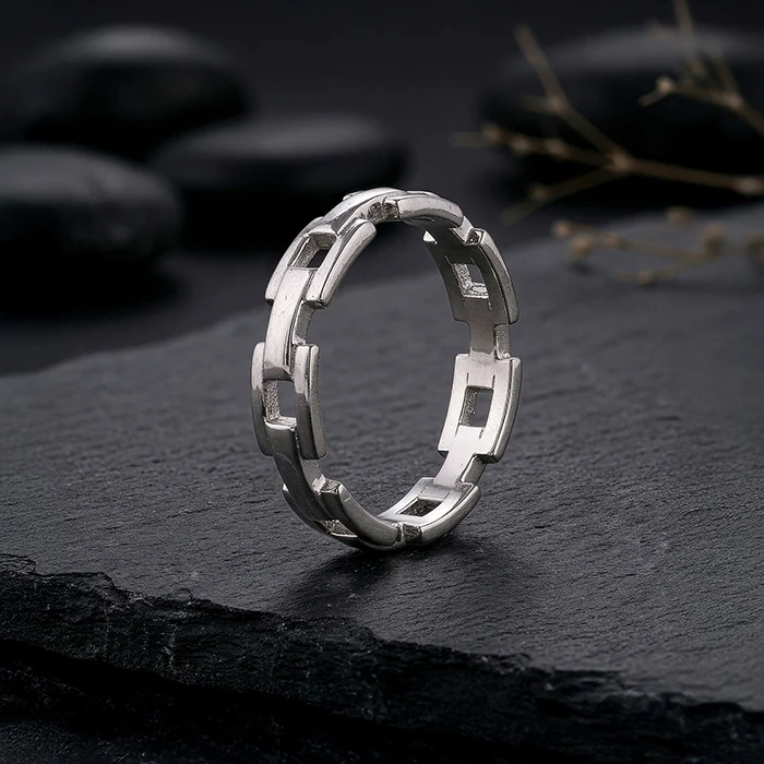Silver Classic Rebel Ring For Him - Image 2