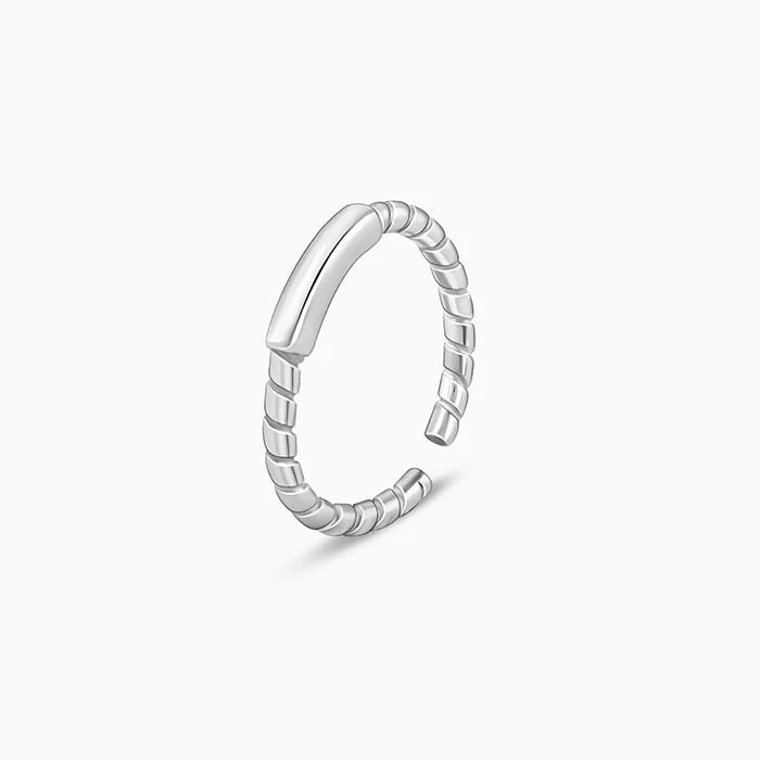 Silver Classic Shine Toe Rings - Image 4