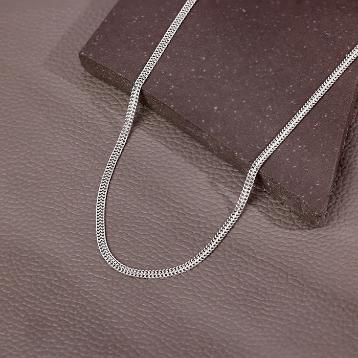 Silver Classic Style Chain For Him - Image 2