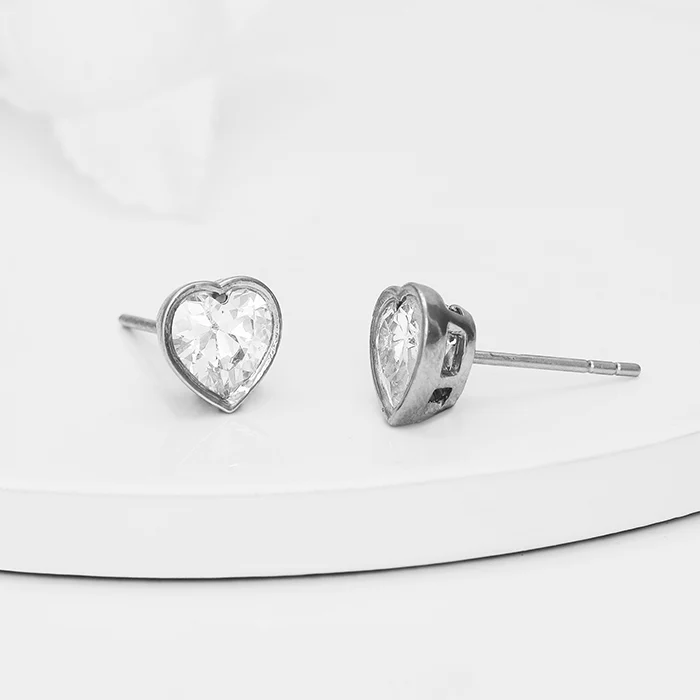 Silver Coeur Set with Link Chain - Image 3