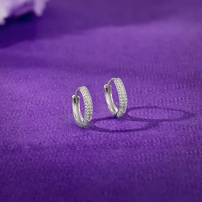 Silver Confidence Hoop Earrings - Image 2