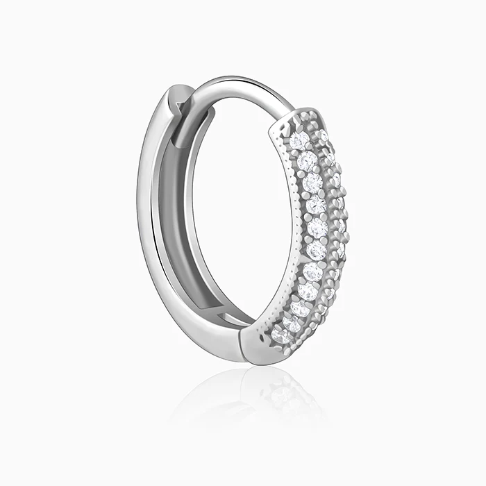 Silver Confidence Hoop Earrings - Image 4