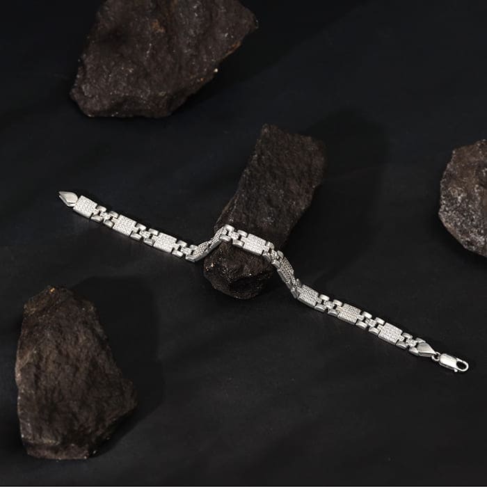 Silver Courage Bracelet For Him - Image 2