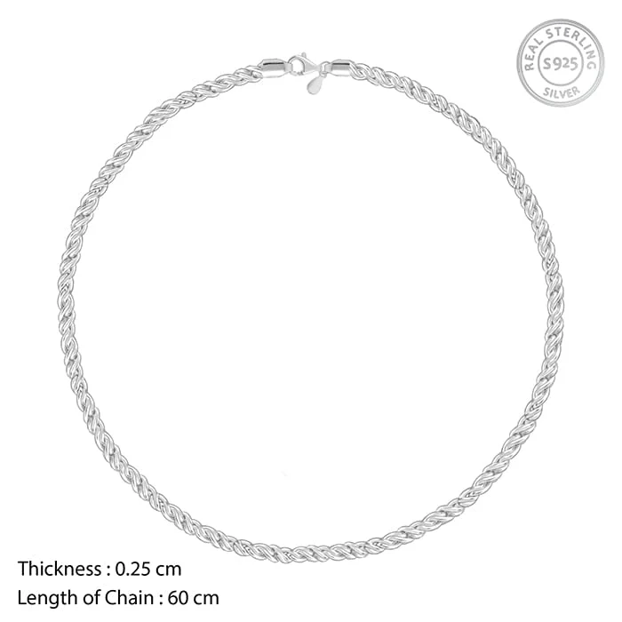 Silver Crest Chain For Him - Image 5