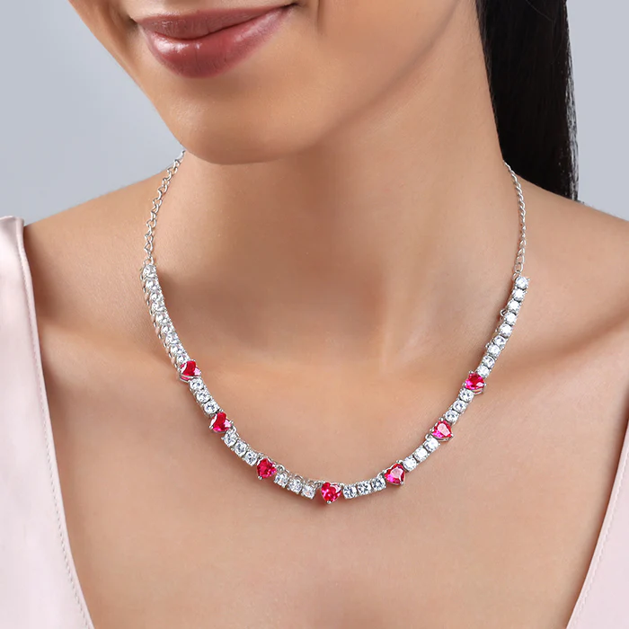 Silver Crimson Crush Necklace - Image 3