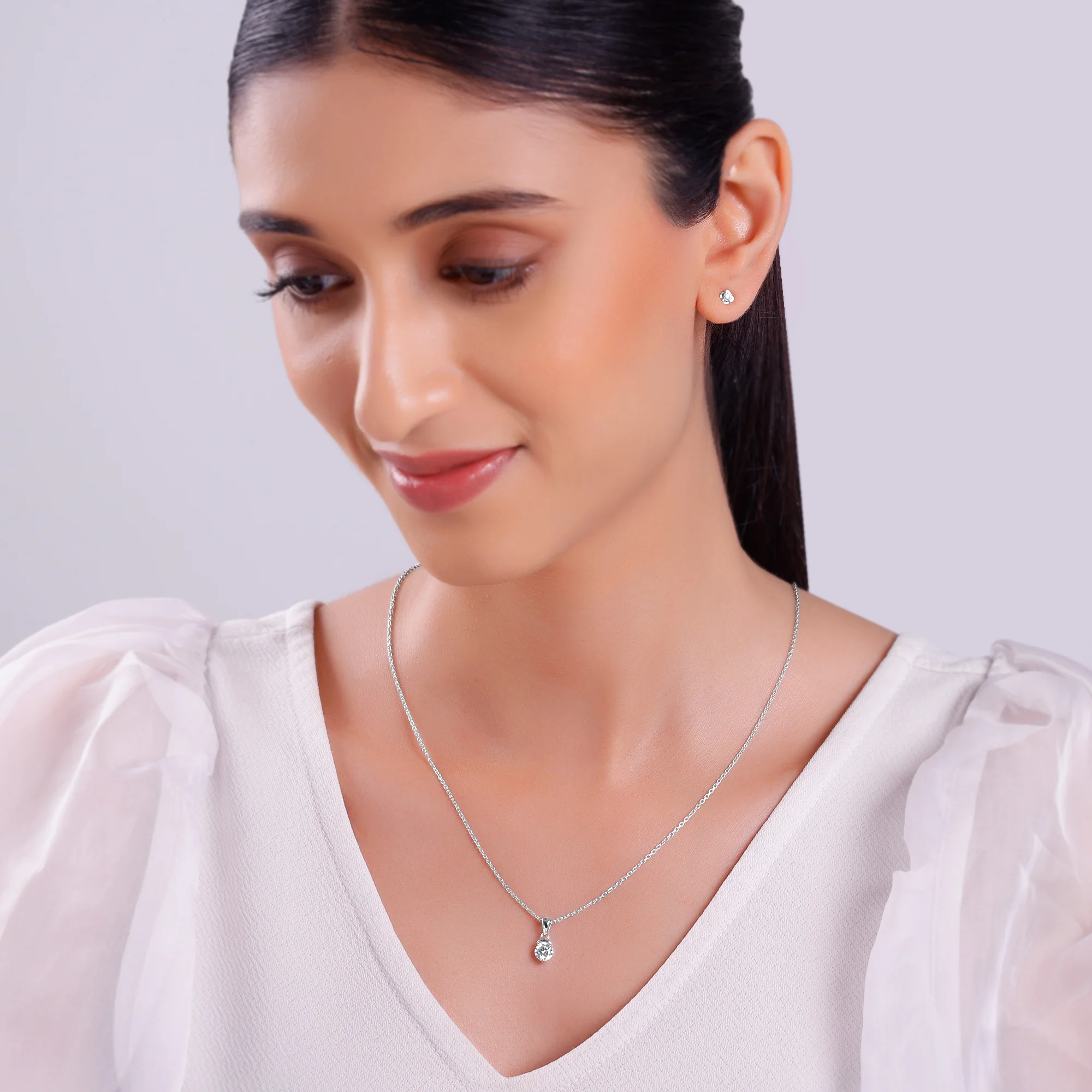 Silver Cute Zirconia Set - Image 3