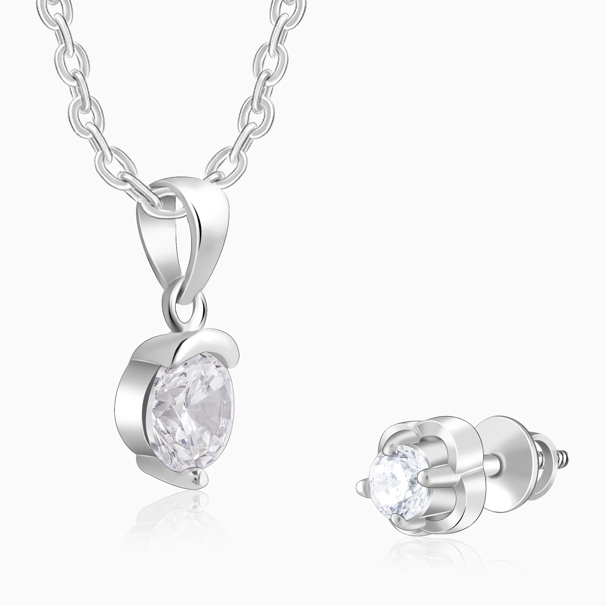 Silver Cute Zirconia Set - Image 4