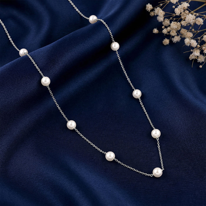 Silver Dakota Pearl Necklace - Image 2