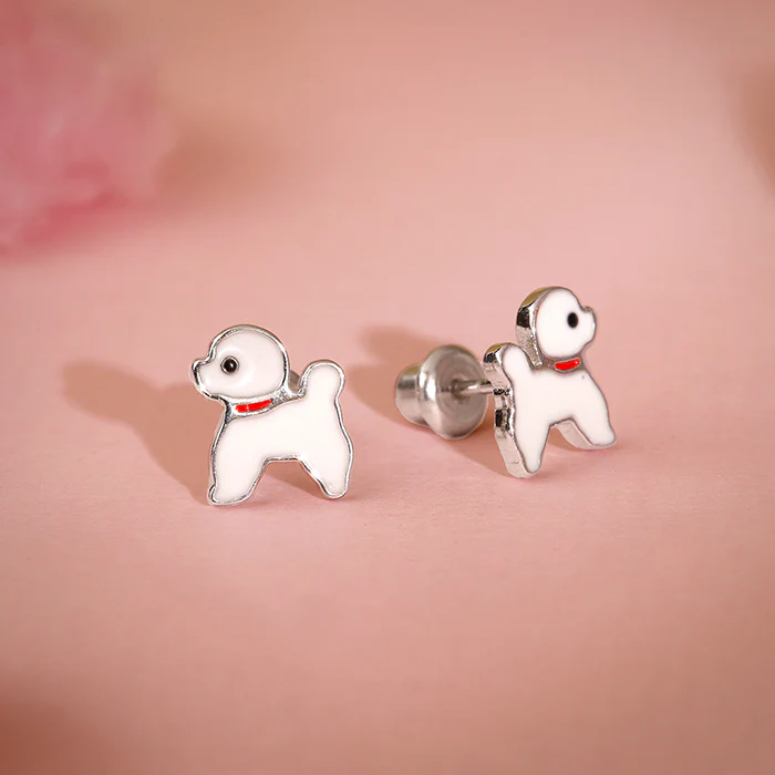 Silver Doggo Kids Pendant with Link Chain - Image 2