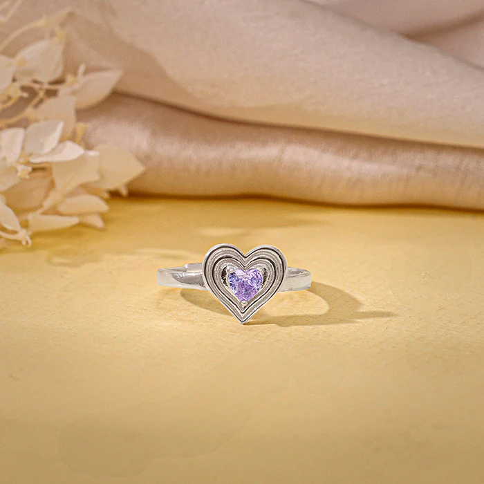 Silver Echo of Love Ring - Image 2