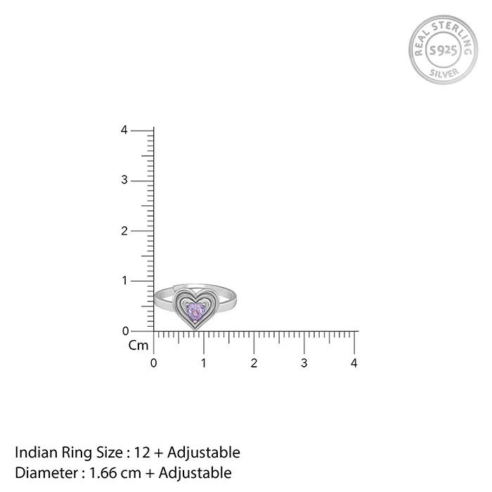 Silver Echo of Love Ring - Image 5