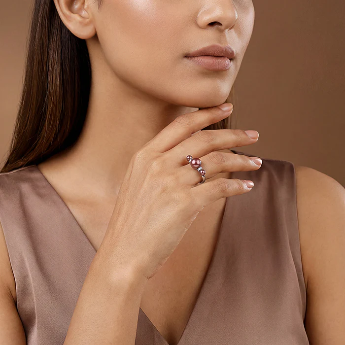Silver Eleanor Pearl Ring (Size 12) - Image 3