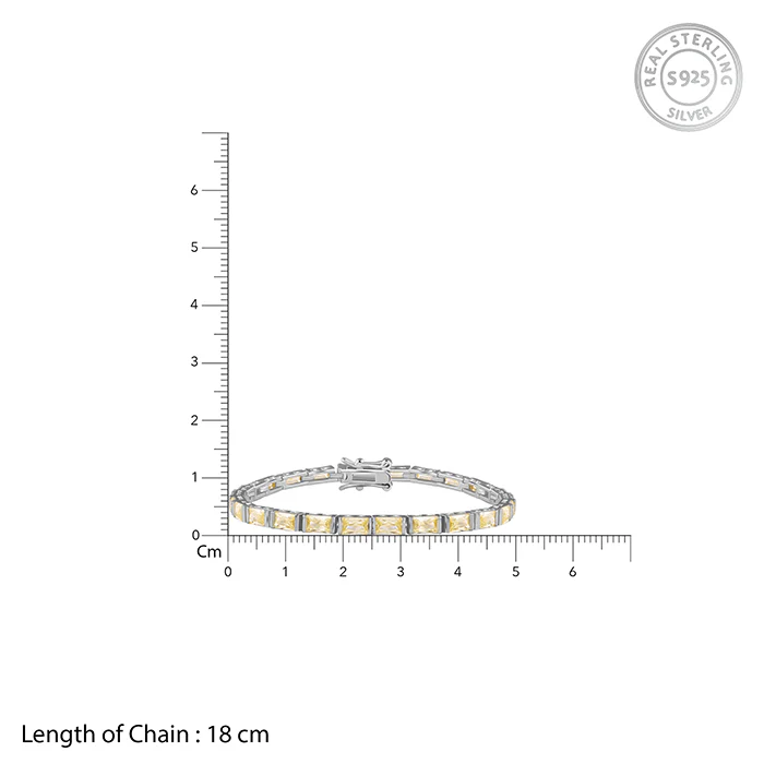 Silver Elegant Tennis Bracelet - Image 4