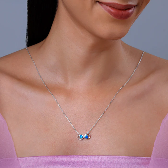 Silver Endless Embrace Necklace - Image 3