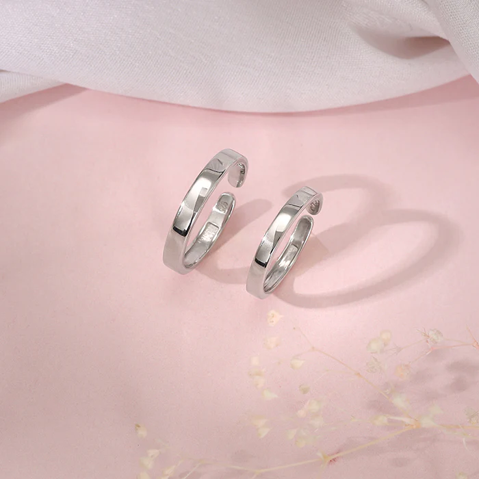 Silver Endless Us Couple Bands - Image 2