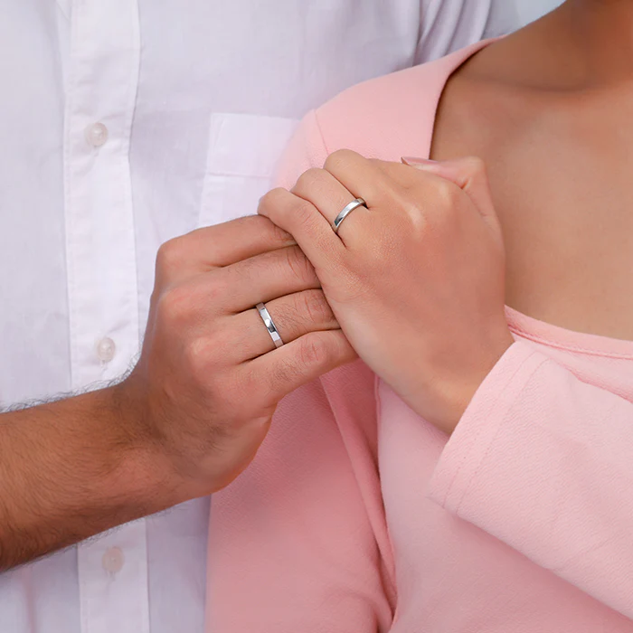 Silver Endless Us Couple Bands - Image 3