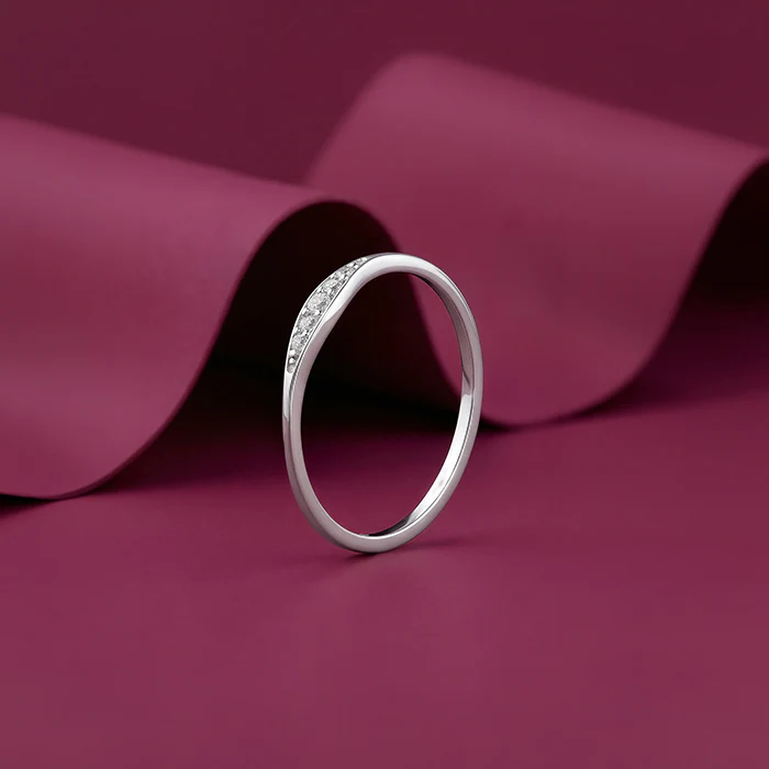 Silver Eterna Curve Ring - Image 2
