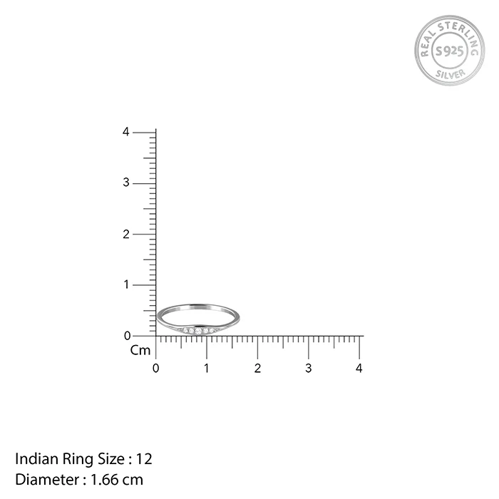 Silver Eterna Curve Ring - Image 4