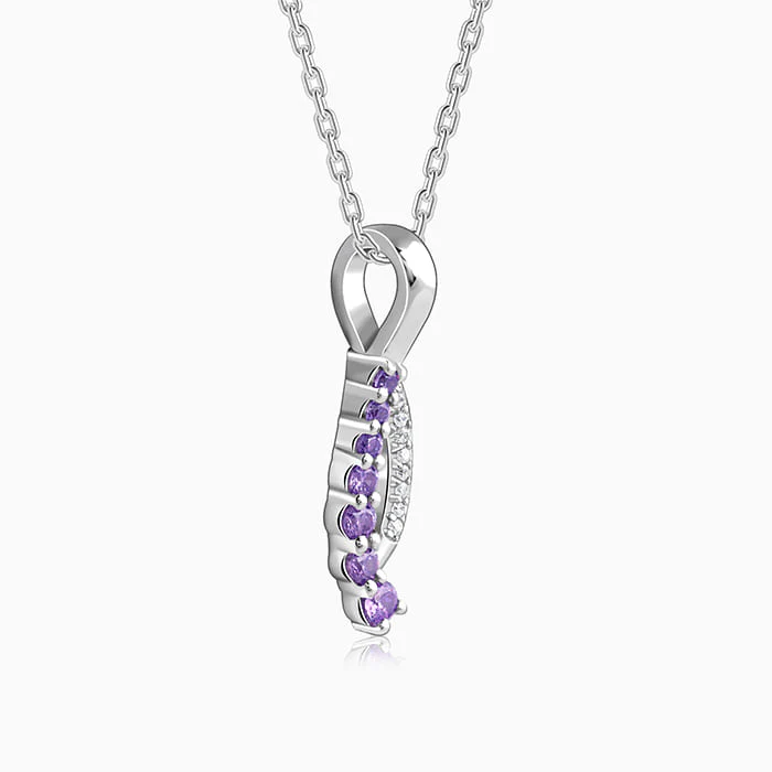 Silver Ethereal Flow Pendant with Link Chain - Image 4