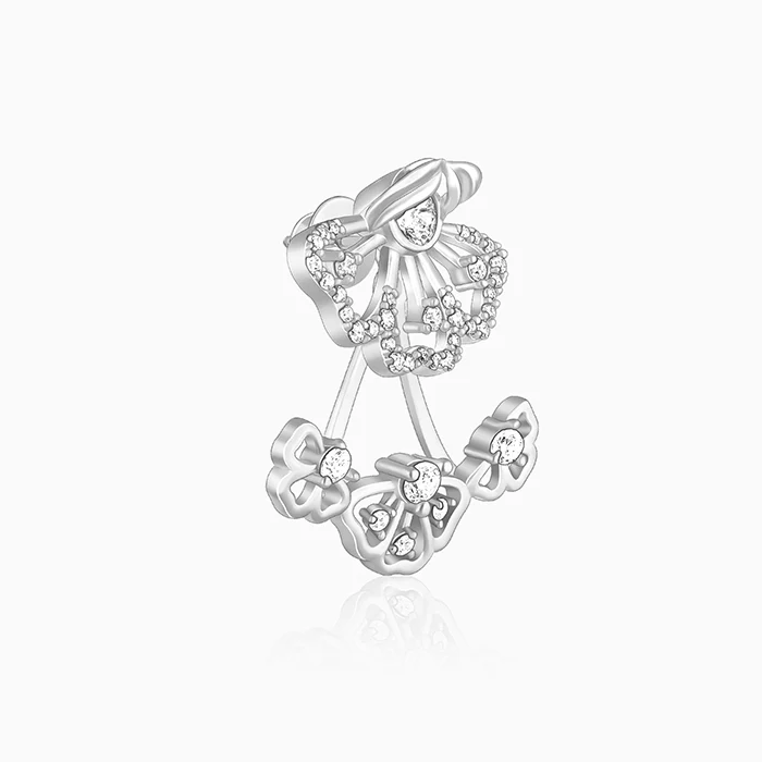 Silver Eyebright Convertible Earrings - Image 7