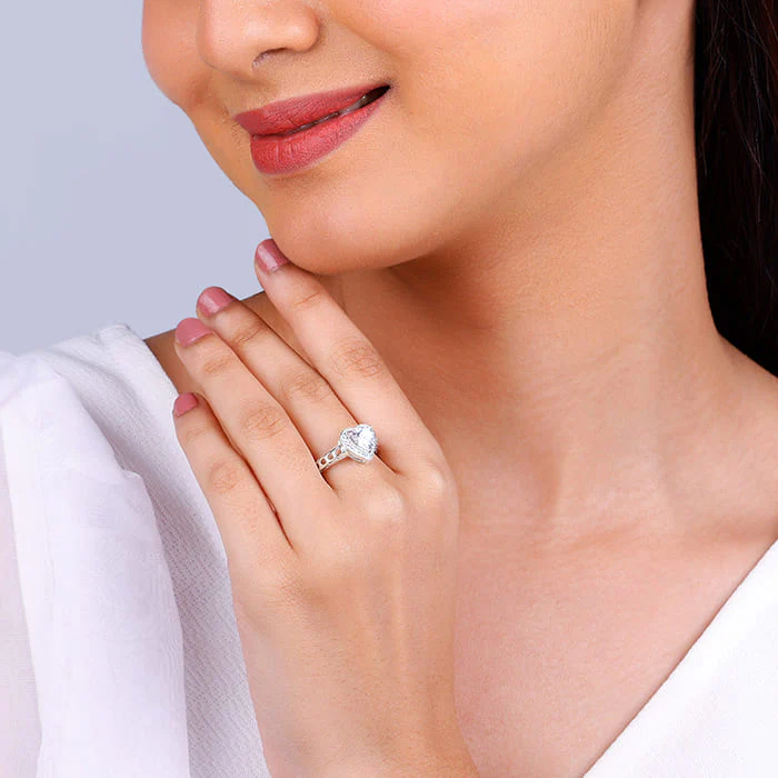 Silver Fall in Love Ring - Image 3