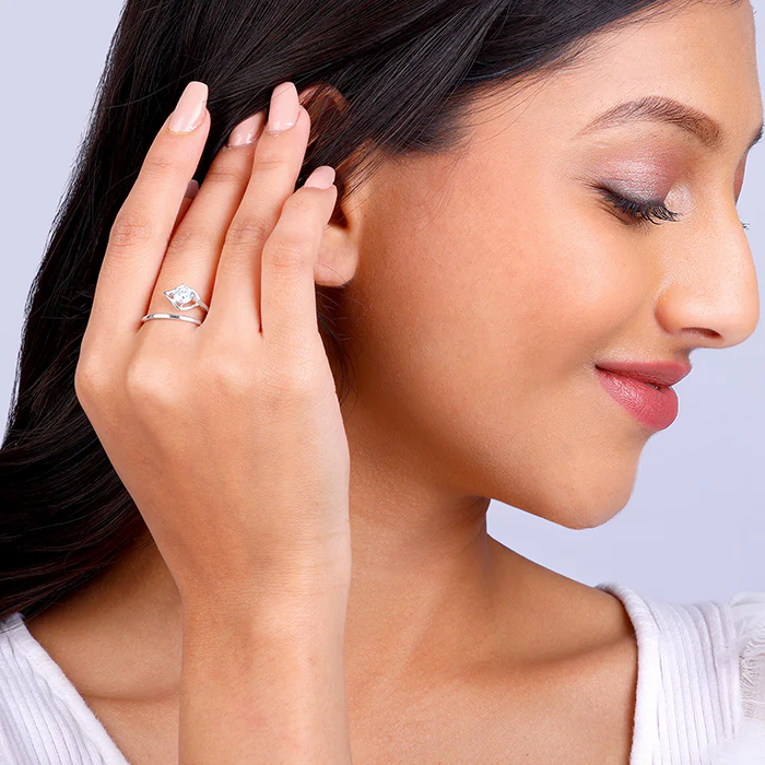 Silver Falling Dew Ring - Image 3