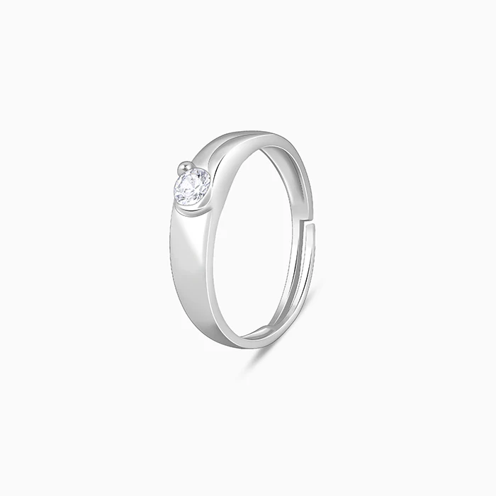 Silver Fibonacci Flow Ring For Him - Image 4