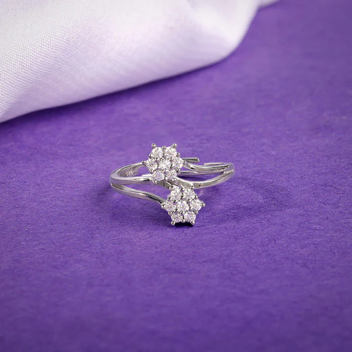 Silver Floral Memory Ring - Image 2