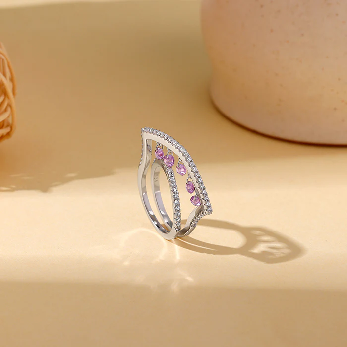 Silver Fused Charm Ring - Image 2