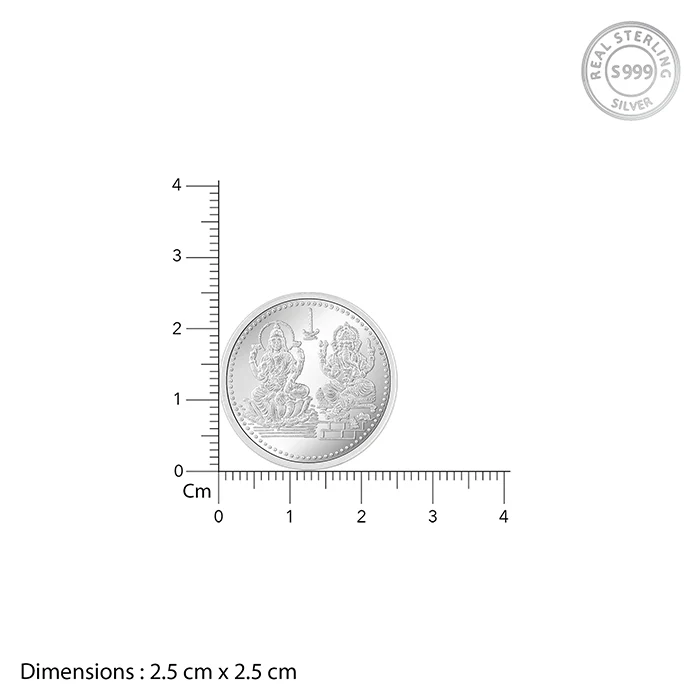 Silver Ganesh Lakshmi Prosper Coin (5g) - Image 4