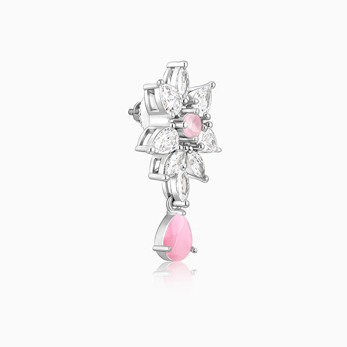 Silver Garland Of Flowers Earrings - Image 5