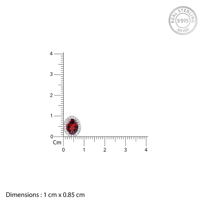 Silver Garnet Glimmer Set - Image 5